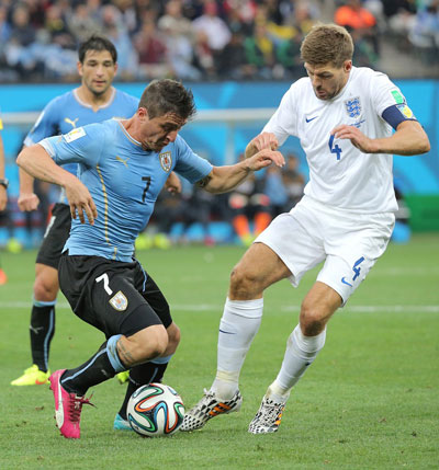 Уругвай-Англия 2-1 Джеррард