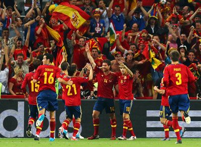 Евро 2012 Испания-Франция 2:0 Испания идёт дальше!