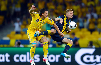Украина-Швеция 2:1 Евро 2012.