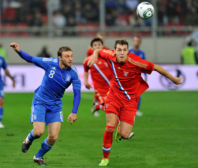 Греция-Россия 1:1 2011 Артем Дзюба, дебют за сборную России!