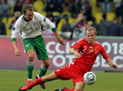 Россия - Ирландия 0:0 Макгиди против России