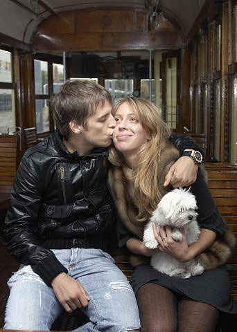 Дмитрий Комбаров и его жена.