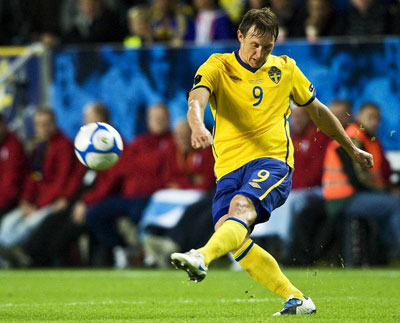 Ким Чельстрём игрок сборной Швеции.