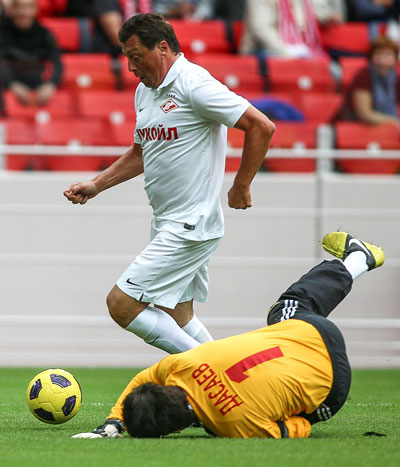 Валерий Шмаров, первый гол на стадионе Спартак