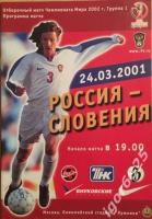 Отборочный матч Ч. М. 2002 Словения