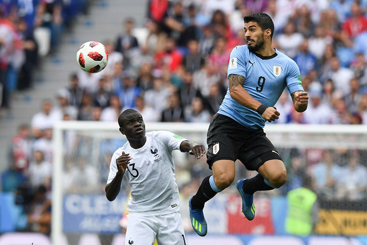 Уругвай-Франция 0:2 1/4 финала чемпионата мира 2018 Суарес