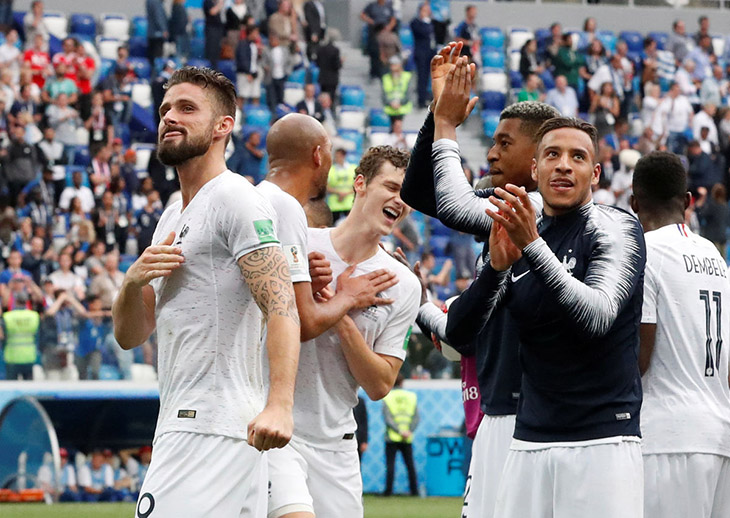 Уругвай-Франция 0:2 1/4 финала чемпионата мира 2018