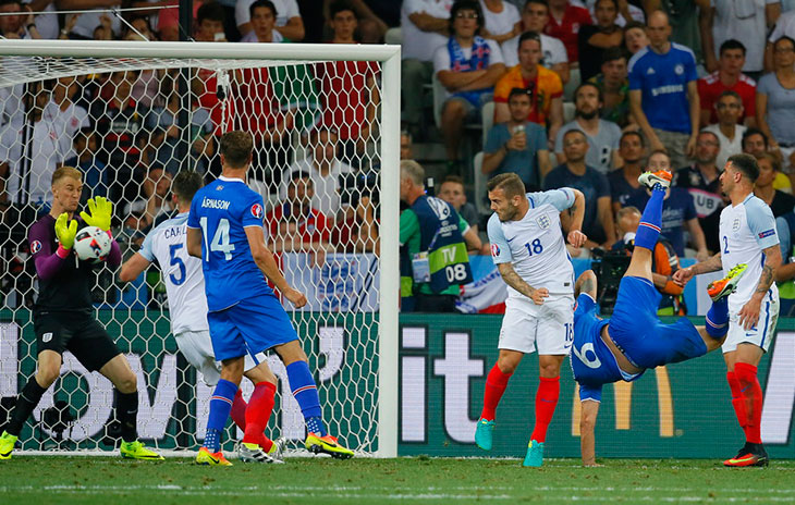 EURO 2016 FRANCE, 1/8 финала Матч № 44, АНГЛИЯ - ИСЛАНДИЯ - 1:2.