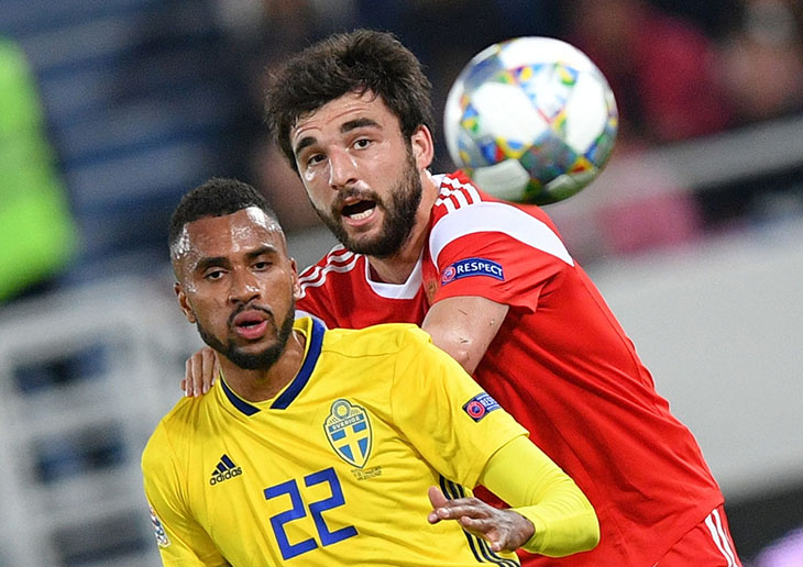 Лига наций. Россия - Швеция - 0:0 Джикия