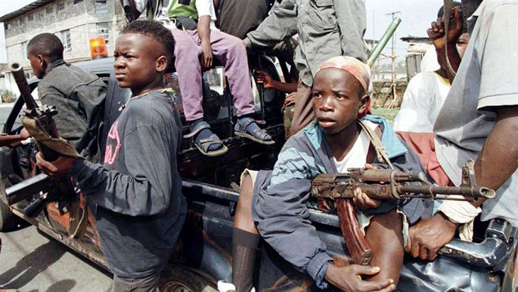 Дети-солдаты во время гражданской войны в Либерии