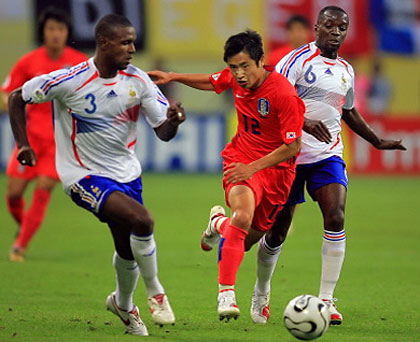 Франция - Корея  1-1  2006