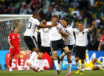 Германия -Англия  4-1  2010