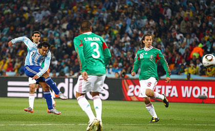Аргентина - Мексика  3-1  2010