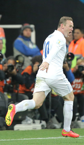 Уругвай-Англия 2-1 Уэйн Руни забивает гол