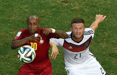 FIFA World Cup Brazil-2014, Чемпионат мира по футболу Германия - Гана 2-2