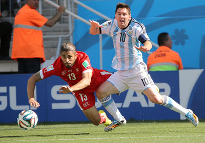 Чемпионат мира по футболу 1\8 финала Аргентина-Швейцария 1-0 Месси