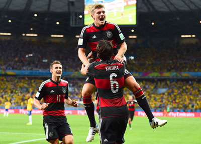 Чемпионат мира по футболу 1/2 Бразилия-Германия 1-7.