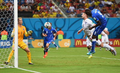 Англия-Италия 1-2 Балотелли, победный гол