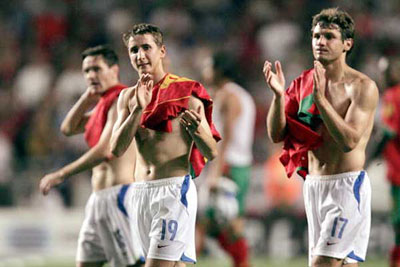 Евро 2004. Россия-Португалия 0:2. До свидание Евро 2004!!!