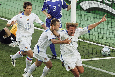 Евро 2004 Россия-Греция 2:1. Булыкин второй гол!