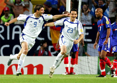Евро 2004 ФРАНЦИЯ - ГРЕЦИЯ - 0:1. Победный гол Греков!