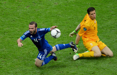 Польша-Греция 1:1 Евро 2012.