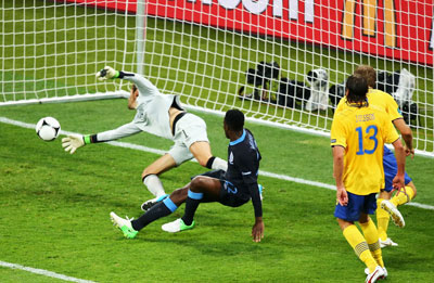 Евро 2012 Швеция-Англия 2:3 победный гол Англии!
