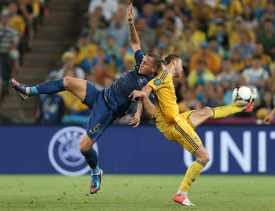 Евро 2012 Украина-Франция 0:2. Балет!