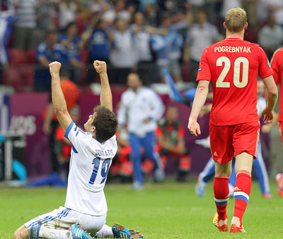 Греция-Россия Евро 2012 Ликование Греции!