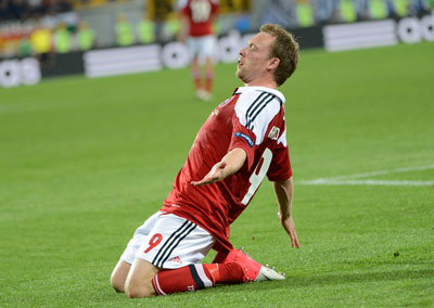 Евро 2012 Дания-Германия 1:2, ответный гол Крун-Дели.
