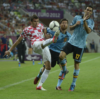 Евро 2012 Хорватия-Испания 0:1.