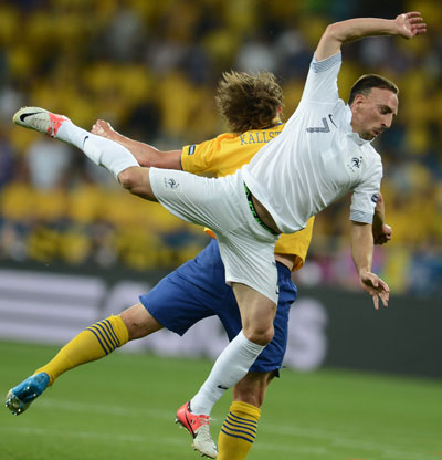 Евро 2012 Швеция-Франция 2:0.