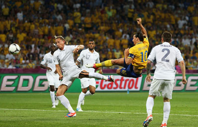 Евро 2012 Швеция-Франция 2:0. ИБРАГИМОВИЧ, гол шедевр!