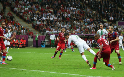 Евро 2012 Чехия-Португалия 0:1. ГОООООЛ КРИШТИАНУ РОНАЛДУ!!!