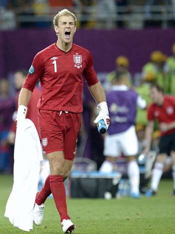 Евро 2012 1/4 финала Англия-Италия 0:0. Харт!