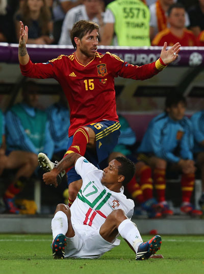 Евро 2012 1/2 финала Португалия-Испания 0:0