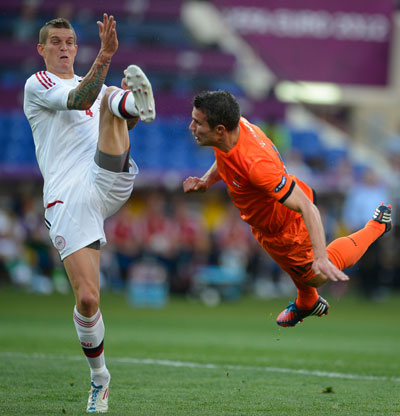 Голландия-Дания 0:1 Евро 2012.