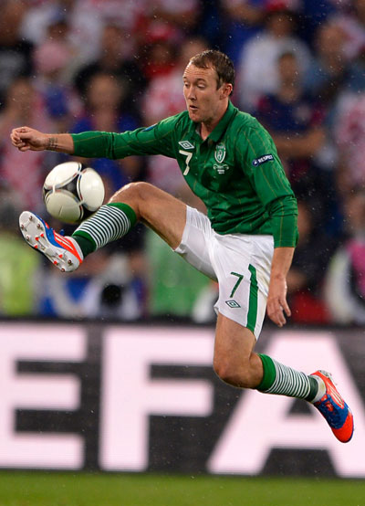 Ирландия-Хорватия 1:3 Евро 2012. Эйден Макгиди.