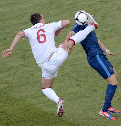 Франция-Англия 1:1 Евро 2012.