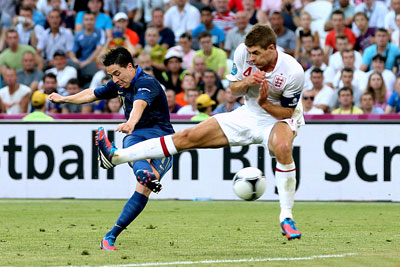 Франция-Англия 1:1 Евро 2012. Ответный гол Насри.