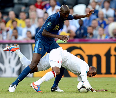 Франция-Англия 1:1 Евро 2012. Франция не смогла "натянуть" Англию.