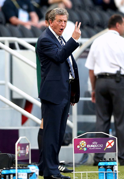 Франция-Англия 1:1 Евро 2012. Тренер Англии Рой Ходжсон.