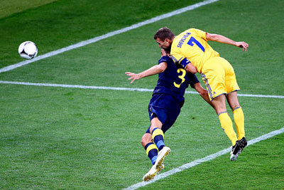 Украина-Швеция 2:1 Евро 2012. Первый гол Андрея Шевченко!