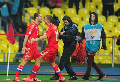 Россия-Португалия 1:0 Гол Кержаков.