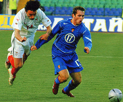 Болгария-Россия 2:2 2004. Александр Кержаков.