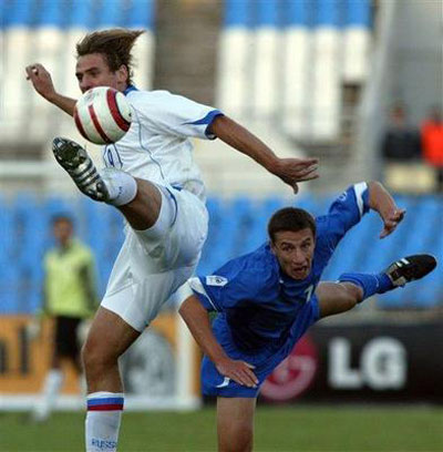 Россия-Словакия 1:1  2004. Дмитрий Булыкин.