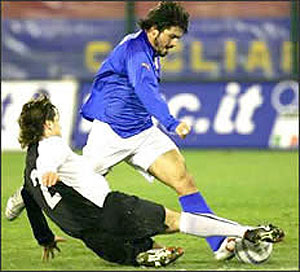 Италия-Россия 2:0  2005.