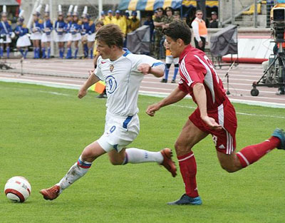 Россия-Латвия 2:0 2005. Аршавин.
