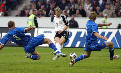 Германия-Россия 2:2  2005. Швайнштайгер гол!