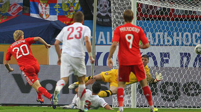 Россия-Сербия 1:0. Гол!!!